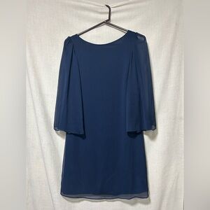 Alice + Olivia Navy Long Sleeve Dress